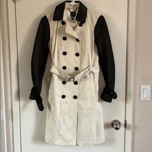 Armani Exchange Trench Coat with accent sleeves